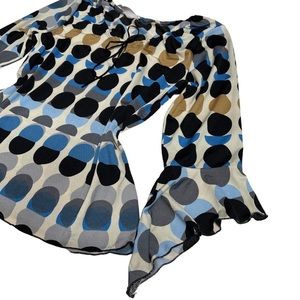 90s retro fairy sleeve blouse